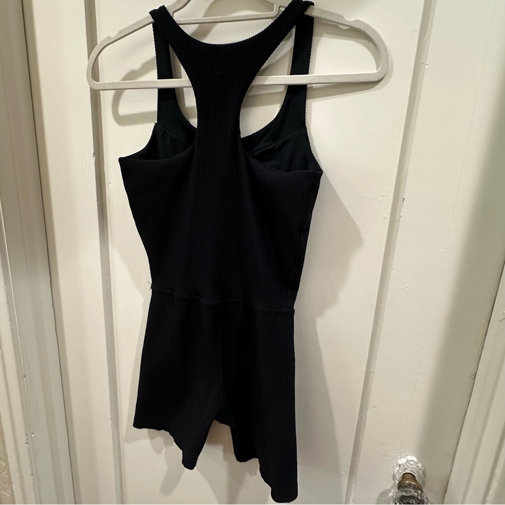 Beyond Yoga Black Ribbed Romper - Picture 4 of 4
